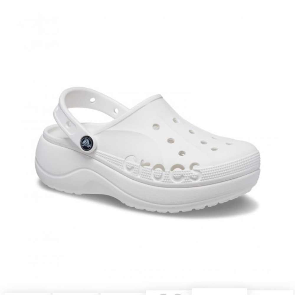 COPY - CROCS White Sandals Comfortable Slip-On platform crocs NWT
